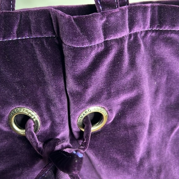 Marc Jacobs Purple Velvet Tote Bag - New - Picture 5 of 7